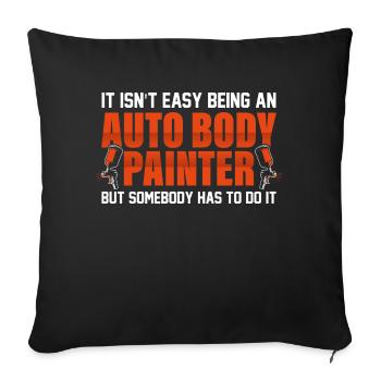 Ce n’est pas facile d’être un technicien de carrosserie automobile - Housse de coussin décorative 45 x 45 cm - noir - Devant