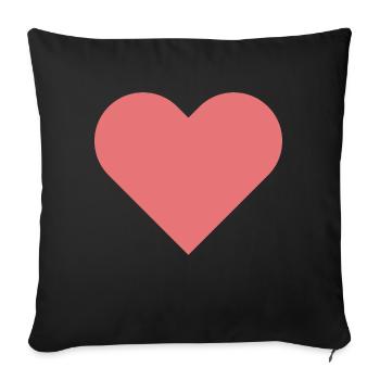 Ich liebe dich - Sofakissenbezug 45 x 45 cm - Schwarz - Vorne