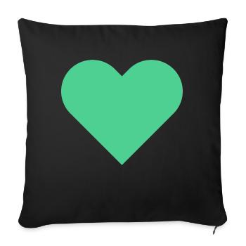 Ich liebe dich - Sofakissenbezug 45 x 45 cm - Schwarz - Vorne