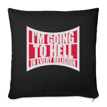im going to hell - Sofakissenbezug 45 x 45 cm - Schwarz - Vorne