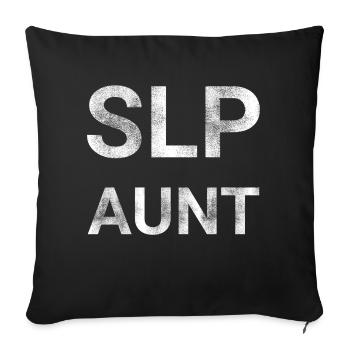 SLP Aunt - Sofa pillowcase 17,3'' x 17,3'' (45 x 45 cm) - black - Front