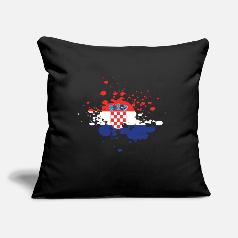 Drapeau croate Drapeau croate Housse de coussin décorative 45 x 45 cm