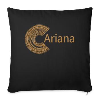 Für Ariana - Sofakissenbezug 45 x 45 cm - Schwarz - Vorne