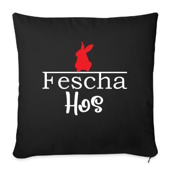 Lustiger Spruch Witzig Humor Geschenkidee - Sofakissenbezug 45 x 45 cm - Schwarz - Vorne