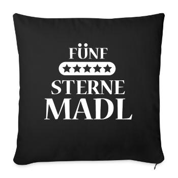 Lustiger Spruch Witzig Humor Geschenkidee - Sofakissenbezug 45 x 45 cm - Schwarz - Vorne