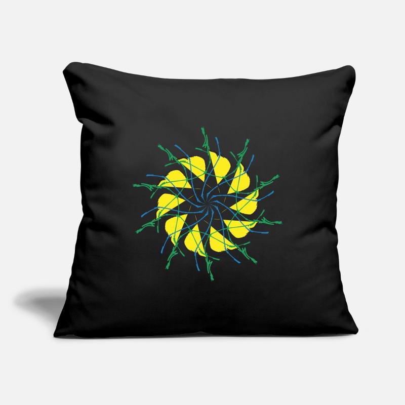 Random patterns circled Sofa pillowcase 17,3'' x 17,3'' (45 x 45 cm)