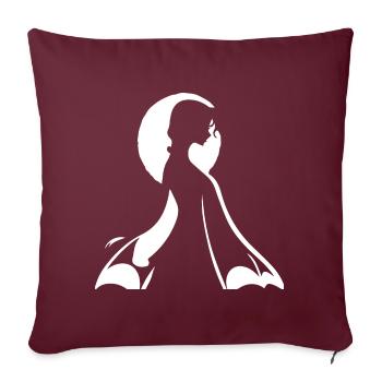 Batcave Girl Dark Fairytale Goth Occult Women Got - Housse de coussin décorative 45 x 45 cm - bordeaux - Devant