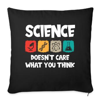 Science - Sofakissenbezug 45 x 45 cm - Schwarz - Vorne