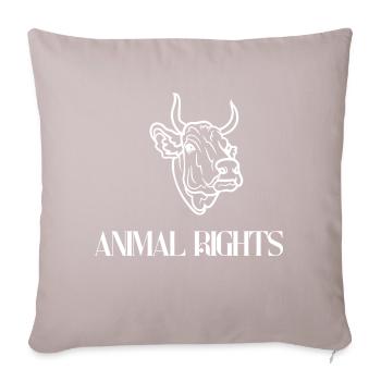 Animal Rights - Sofa pillowcase 17,3'' x 17,3'' (45 x 45 cm) - light taupe - Front