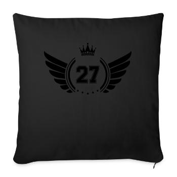 Armoiries 27 - Housse de coussin décorative 45 x 45 cm - noir - Devant
