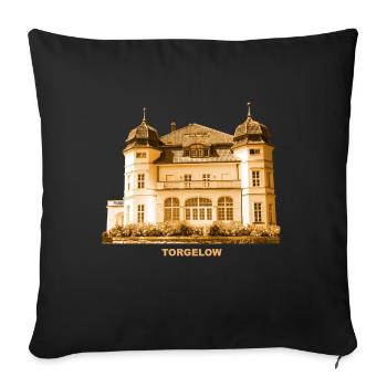 Torgelow Schloss Gymnasium Mecklenburg-Vorpommern - Sofa pillowcase 17,3'' x 17,3'' (45 x 45 cm) - black - Front