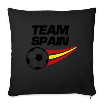 team spain soccer - Sofakissenbezug 45 x 45 cm - Schwarz - Vorne