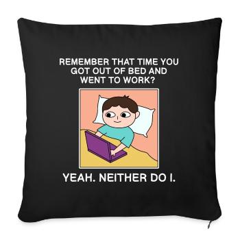 Work out of bed design for proud Pinoys - Sofa pillowcase 17,3'' x 17,3'' (45 x 45 cm) - black - Front