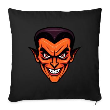 Cute Halloween Vampire - Sofa pillowcase 17,3'' x 17,3'' (45 x 45 cm) - black - Front