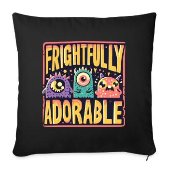 TERRIBLEMENT ADORABLE - Housse de coussin décorative 45 x 45 cm - noir - Devant