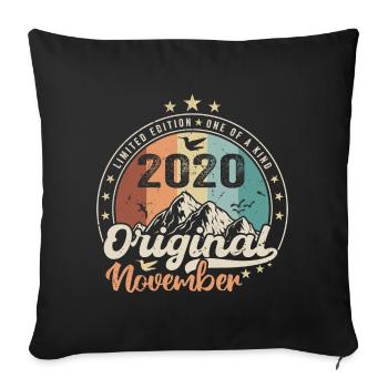 Les Légendes Sont Nées En Novembre 2020 Cadeau - Housse de coussin décorative 45 x 45 cm - noir - Devant