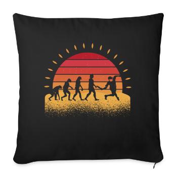 Disc Golf Disc Golfer Evolution Sport - Sofakissenbezug 45 x 45 cm - Schwarz - Vorne