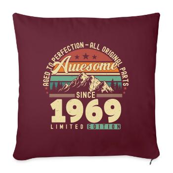 Great since 1969 - Sofa pillowcase 17,3'' x 17,3'' (45 x 45 cm) - burgundy - Front