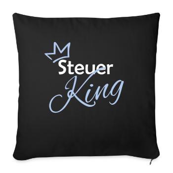 Steuer King - Sofakissenbezug 45 x 45 cm - Schwarz - Vorne