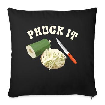 Funny Phuck It Laotian Cuisine - Sofa pillowcase 17,3'' x 17,3'' (45 x 45 cm) - black - Front