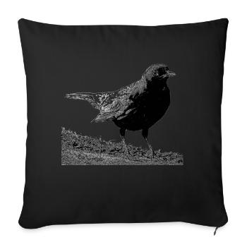 Blackbird, A730357 - Sofa pillowcase 17,3'' x 17,3'' (45 x 45 cm) - black - Front