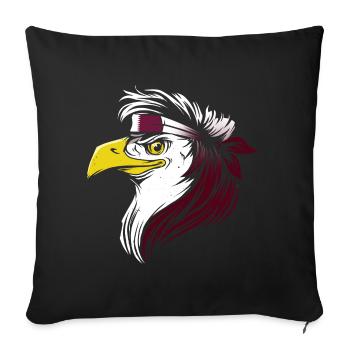 Qatar - Sofa pillowcase 17,3'' x 17,3'' (45 x 45 cm) - black - Front