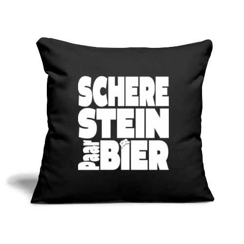 Schere Stein Paar Bier - Sofakissenbezug 45 x 45 cm