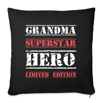 Best Granny Star Quote - Sofa pillowcase 17,3'' x 17,3'' (45 x 45 cm) - black - Front