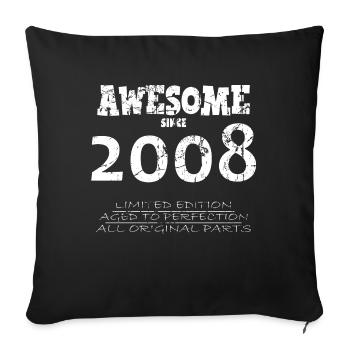 2008 - Legendary 16th Anniversary - Sofa pillowcase 17,3'' x 17,3'' (45 x 45 cm) - black - Front