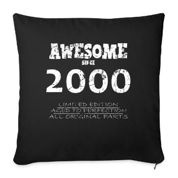 2000 - Legendary 24th Anniversary - Sofa pillowcase 17,3'' x 17,3'' (45 x 45 cm) - black - Front