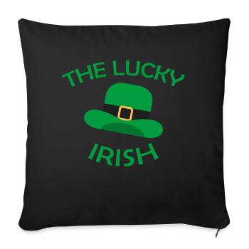 Les Irlandais chanceux - Housse de coussin décorative 45 x 45 cm - noir - Devant