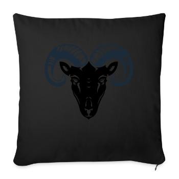 ram - Sofa pillowcase 17,3'' x 17,3'' (45 x 45 cm) - black - Front