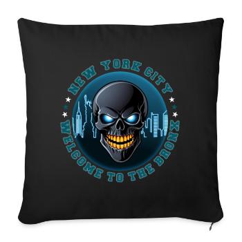 New York Gangster - Housse de coussin décorative 45 x 45 cm - noir - Devant