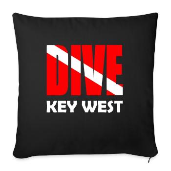 Dive Key West Caribbean Caribbean United States Florida - Sofa pillowcase 17,3'' x 17,3'' (45 x 45 cm) - black - Front