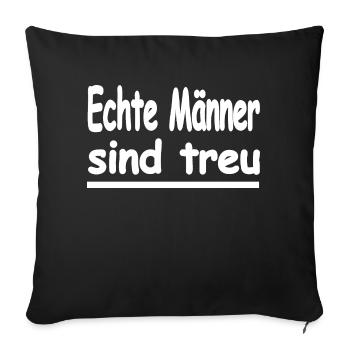 Männer - Sofakissenbezug 45 x 45 cm - Schwarz - Vorne