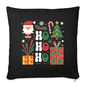 Festive Christmas Icon Set for Apparel - Sofa pillowcase 17,3'' x 17,3'' (45 x 45 cm) - black - Front