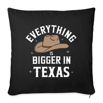 Texas State Texans Texas - Sofa pillowcase 17,3'' x 17,3'' (45 x 45 cm) - black - Front