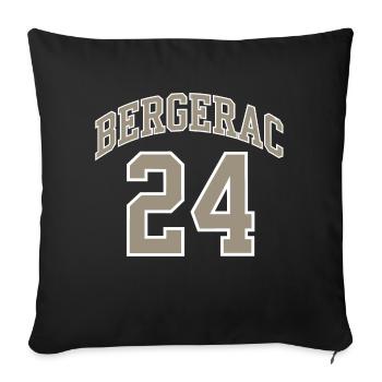 Bergerac 41 - Housse de coussin décorative 45 x 45 cm - noir - Devant