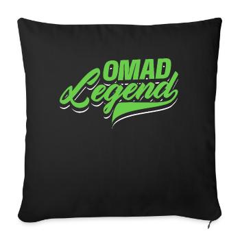 OMAD Legend One Meal A Day Intermittent Fasting - Sofa pillowcase 17,3'' x 17,3'' (45 x 45 cm) - black - Front