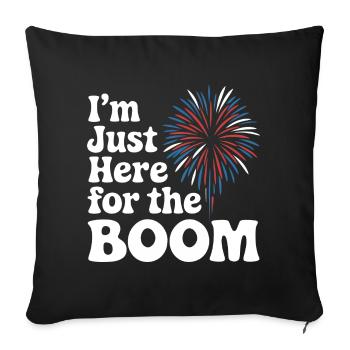 Pyrotechnie Feux d’artifice Pyrotechnie - Housse de coussin décorative 45 x 45 cm - noir - Devant