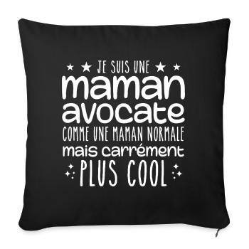 Mommy Lawyer - Normal Mom Gift Humor Mother - Sofa pillowcase 17,3'' x 17,3'' (45 x 45 cm) - black - Front
