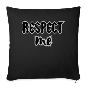 RESPECT ME - Sofa pillowcase 17,3'' x 17,3'' (45 x 45 cm) - black - Front
