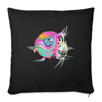 Eastcoastspreat - Housse de coussin décorative 45 x 45 cm - noir - Devant