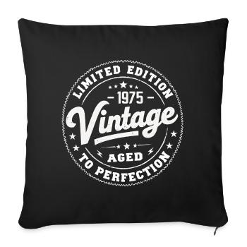 Légende depuis 1975 Génial depuis 1975 Retro 1975 - Housse de coussin décorative 45 x 45 cm - noir - Devant
