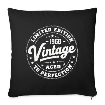 Légende depuis 1968 Génial depuis 1968 Retro 1968 - Housse de coussin décorative 45 x 45 cm - noir - Devant