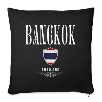 I Love Bangkok, Bangkok Thailand - Sofa pillowcase 17,3'' x 17,3'' (45 x 45 cm) - black - Front