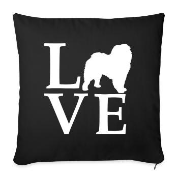 Chow Chow - Sofa pillowcase 17,3'' x 17,3'' (45 x 45 cm) - black - Front