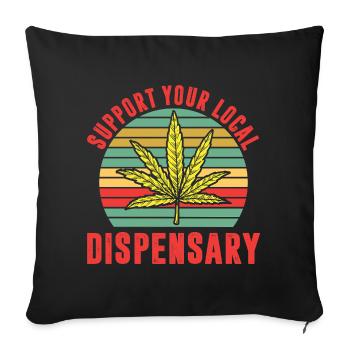 Funny Stoner Outfits - Sofa pillowcase 17,3'' x 17,3'' (45 x 45 cm) - black - Front