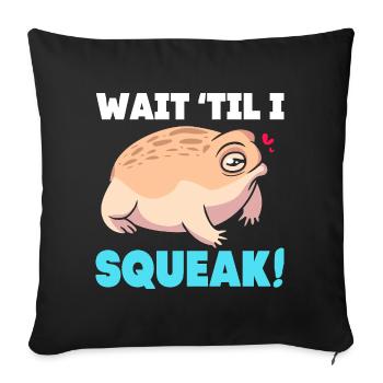 Desert Rain Frog Frosch - Sofa pillowcase 17,3'' x 17,3'' (45 x 45 cm) - black - Front