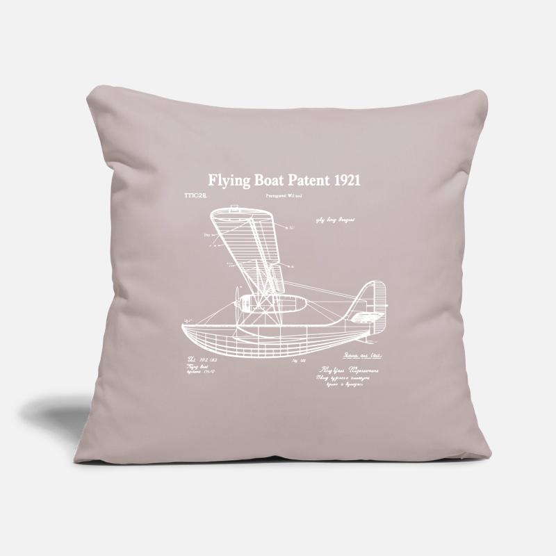Flugboot-Patent Sofakissenbezug 45 x 45 cm